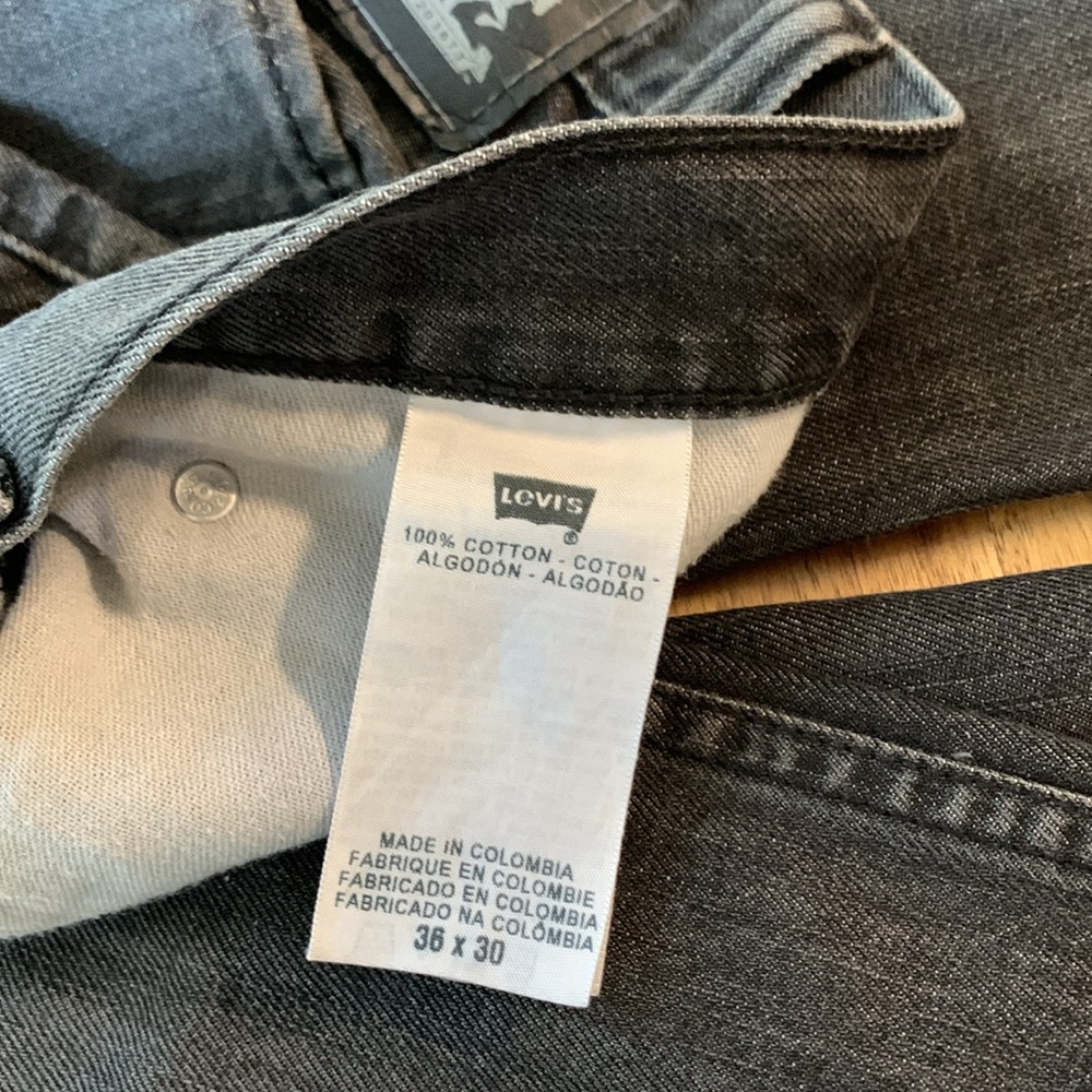 Levi’s Regular Fit 36 x 30 Black - Picture 3 of 14